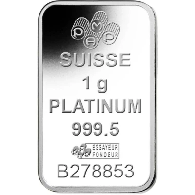 1 Gram Platinum (PAMP - Lady Fortuna) ND front