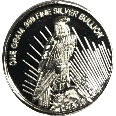 1 Gram Silver (Peace Dollar Design) ND back