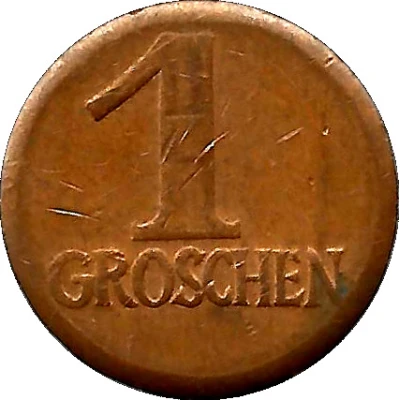 1 Groschen (Prosit Neujahr) ND front