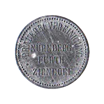 1 Liter Bier Brauerei Vereinigung, Nürnberg-Fürth-Zirndorf front