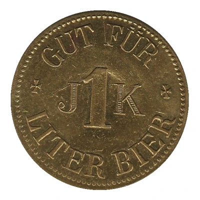 1 Liter Bier - JK Joseph Krichbaumer Flötzinger-Bräu Rosenheim ND back