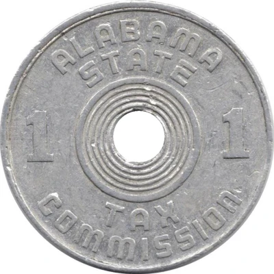 1 Mill - Luxury Tax Token Alabama ND front