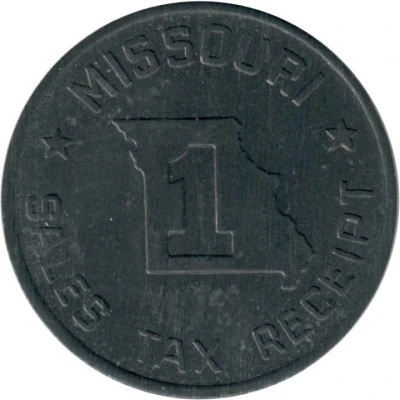 1 Mill - Sales Tax Receipt Missouri ND front
