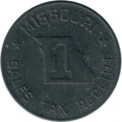 1 Mill - Sales Tax Receipt Missouri ND back