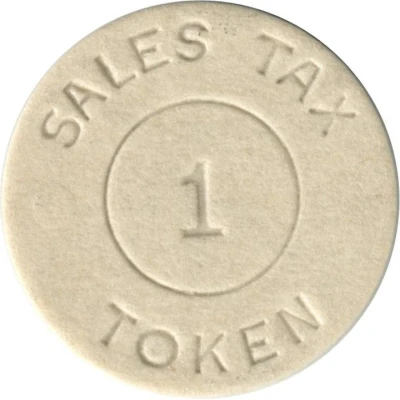 1 Mill - Sales Tax Token Alabama ND back