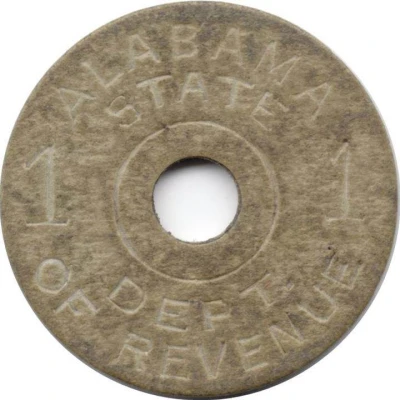 1 Mill - Sales Tax Token Alabama ND front
