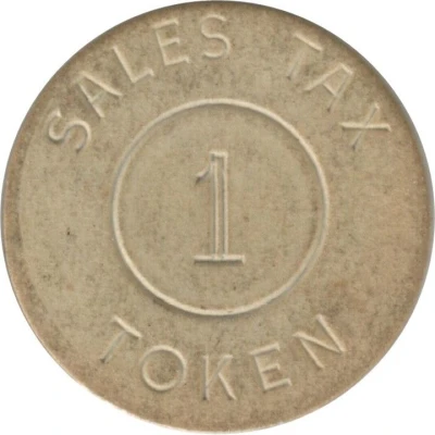 1 Mill - Sales Tax Token Alabama ND back
