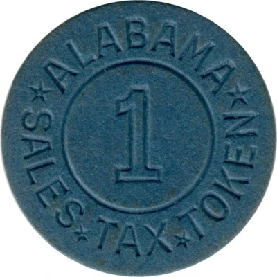 1 Mill - Sales Tax Token Alabama ND front