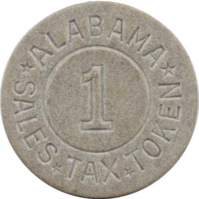 1 Mill - Sales Tax Token Alabama ND front