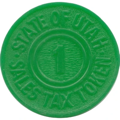 1 Mill - Sales Tax Token Utah ND front