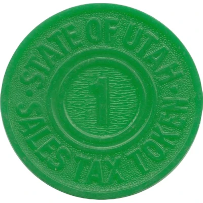 1 Mill - Sales Tax Token Utah ND back
