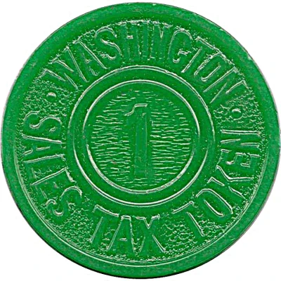 1 Mill - Sales Tax Token Washington ND front