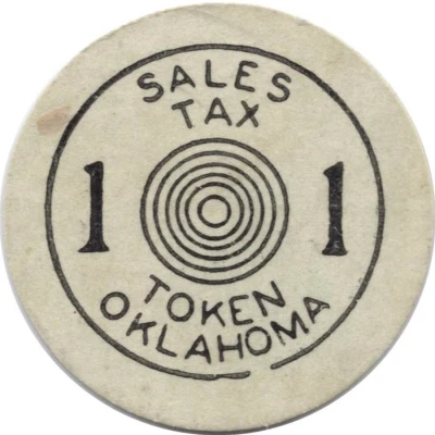 1 Mill - Sales Tax Token for Old Age Assistance Oklahoma ND front