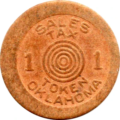 1 Mill - Sales Tax Token for Old Age Assistance Oklahoma ND front