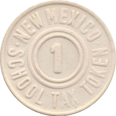 1 Mill - School Tax Token New Mexico ND back