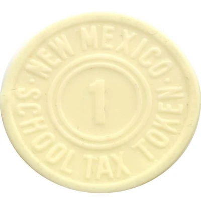 1 Mill - School Tax Token New Mexico ND back