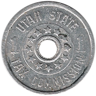 1 Mill - Tax Commission Token Utah ND back