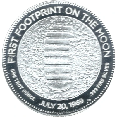 1 Ounce - Highland Mint (Apollo 11 - New Frontier) ND back