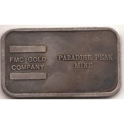 1 Oz - FMC Gold Company Paradise Peak Mine front