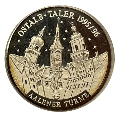 1 Oz Silver Ostalb-Taler Aalener Türme front