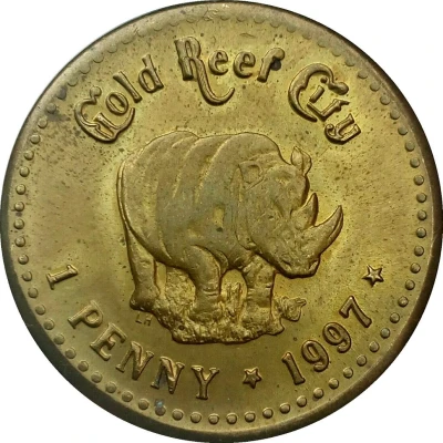 1 Penny - Gold Reef City back