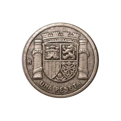 1 Peseta - II Republic replica; 1933 ND back