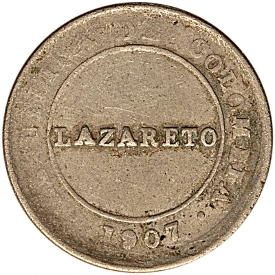 1 Peso Papel Moneda Leprosarium Coinage front