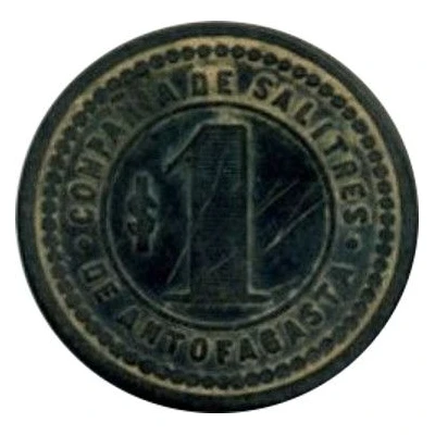 1 Peso (Salt mine Antofagasta) ND front