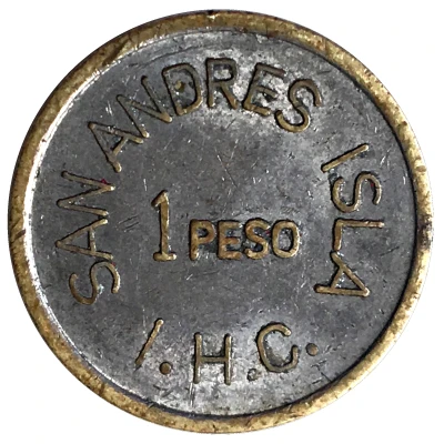 1 Peso - San Andres Isla ND back