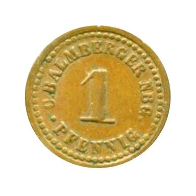 1 Pfennig (C. Balmberger Nürnberg) ND back