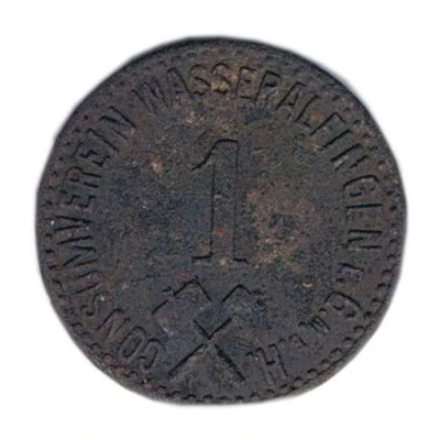 1 Pfennig Consumverein Wasseralfingen ND front