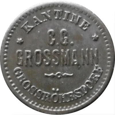 1 Pfennig - Kantine C.G. Grossmann (Grossröhrsdorf) ND front