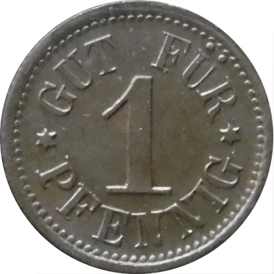 1 Pfennig - Kantine C.G. Grossmann (Grossröhrsdorf) ND back