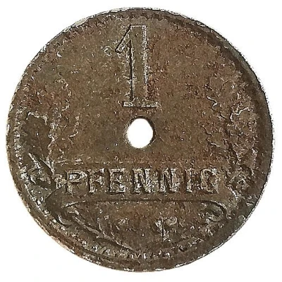 1 Pfennig - Kriegsgeld Iserlohn back
