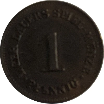 1 Pfennig (Spiel-Münze, Lauer) ND front
