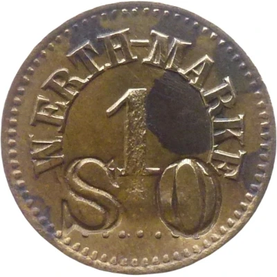 1 Pfennig (Werth-Marke; Countermarked "SO") ND front