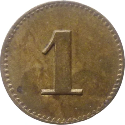 1 Pfennig (Werth-Marke; Countermarked "SO") ND back