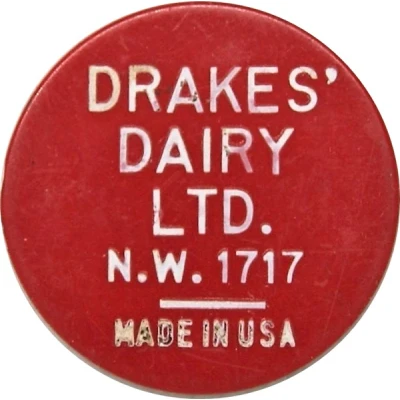 1 Quart Milk - Drakes' Dairy Ltd. ND front