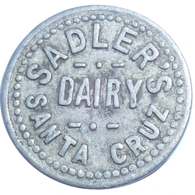 1 Quart Milk - Sadler's Dairy Santa Cruz, California ND front