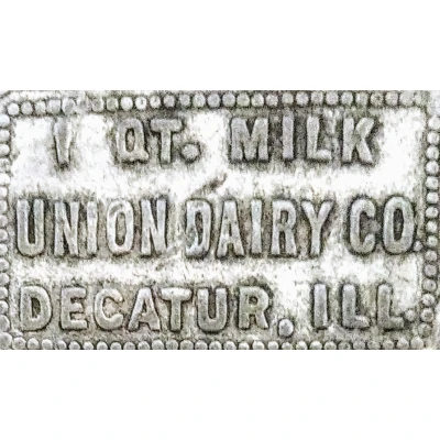 1 Quart of Milk - Union Dairy Co. (Decatur, Illinois) ND front