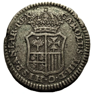 1 Real - Charles IV proclamation medal; Zaragoza front