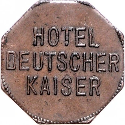 1 Rupie Wertmarke - Hotel Deutscher Kaiser (Tanga, Tansania) ND front