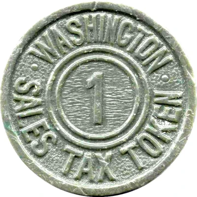 1 Sales Tax Token Washington ND front