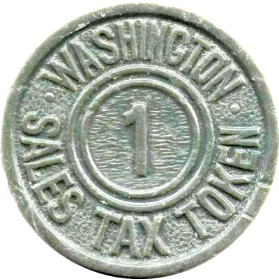 1 Sales Tax Token Washington ND back