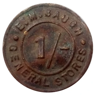 1 Shilling - General Stores.E.M. Bauch ND front