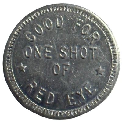 1 Shot of Red Eye - Alamo Saloon (Abilene, Kansas) ND back