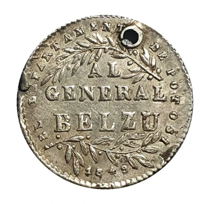 1 Sol - Manuel Isidoro Belzu General amnesty - Monetary Medal back