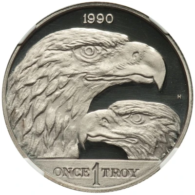 1 oz Palladium Eagle back