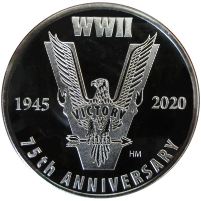 1 oz Silver Amac First Fidelity Reserve 75th Anniversary WWII back