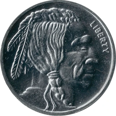 1 oz Silver - Buffalo Nickel (Monarch Precious Metals) ND front
